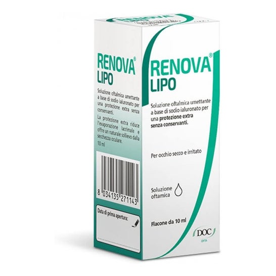 Renova Lipo Collyre Acide Hyaluronique 0.4% 10ml
