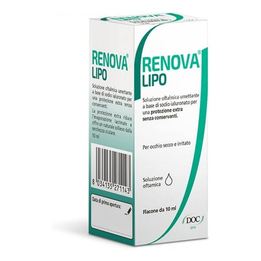 Renova Lipo Collyre Acide Hyaluronique 0.4% 10ml