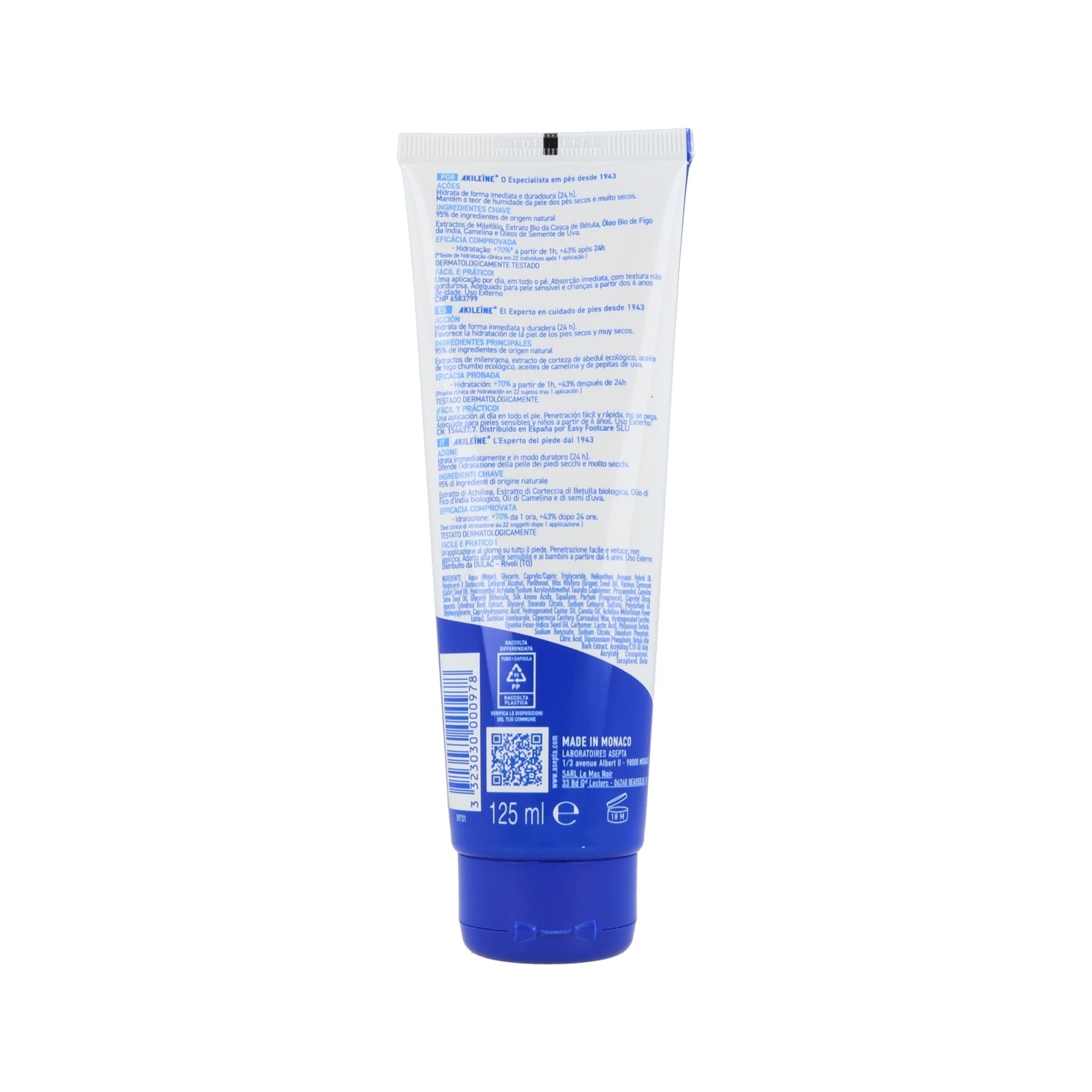 Akileine Balsamo Hidradefensa Pies Secos 125ml