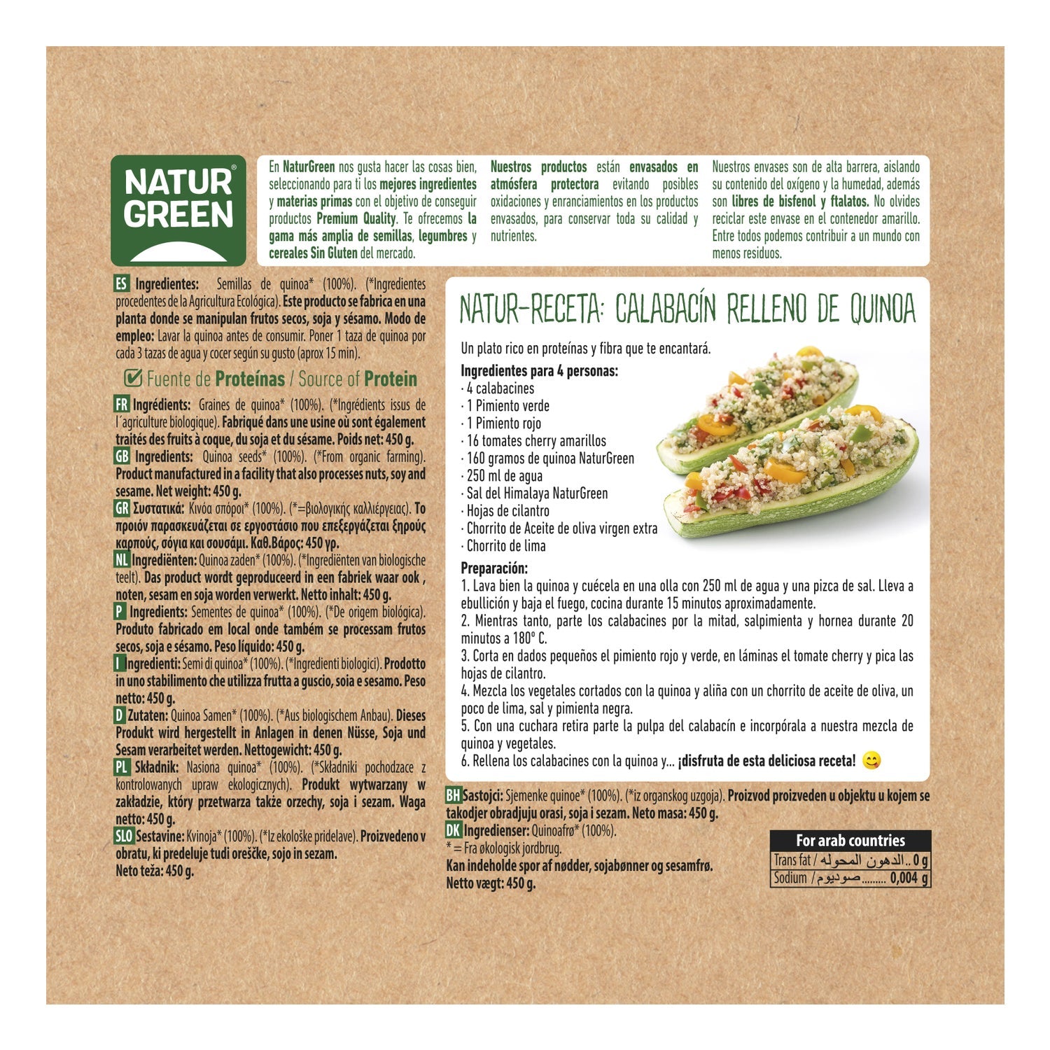 Naturgreen Quinoa Grano Bio 450 g