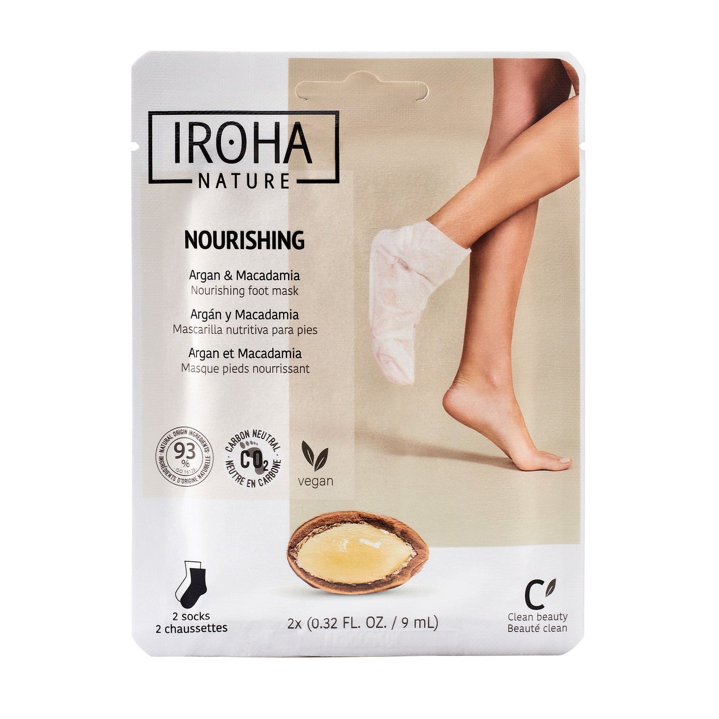 Iroha Nature Calcetines Mascarilla Nutritivos Argán 20ml