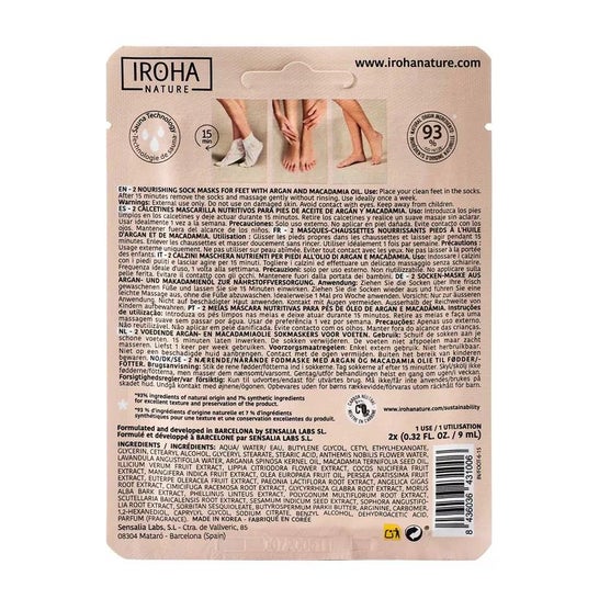 Iroha Nature Calcetines Mascarilla Nutritivos Argán 20ml