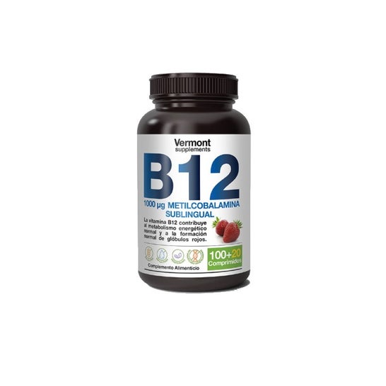 Vermont Supplements Vitamina B12 1000mcg 120 comp