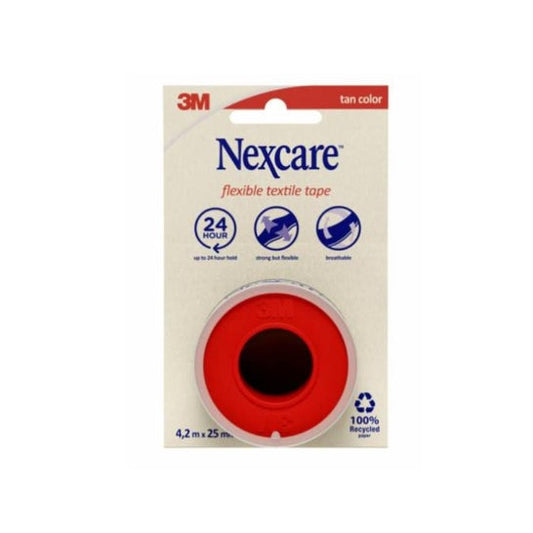 Nexcare Esparadrapo Tela Flexible Tan Color 4,2 mx2,5 mm