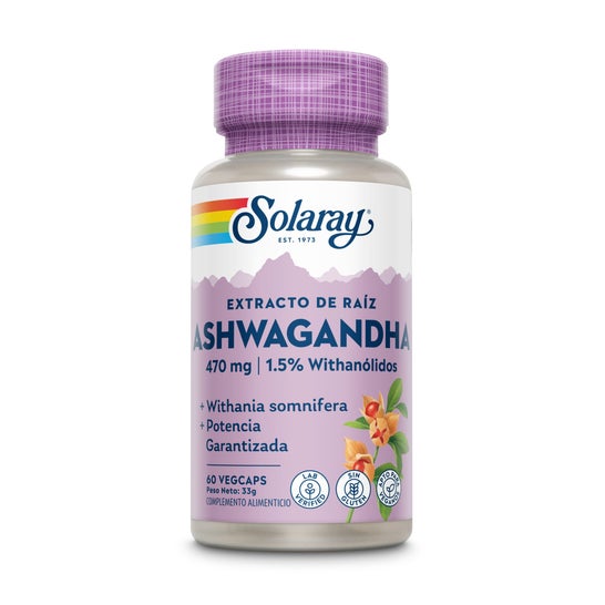 Solaray Extracto de Raíz Ashwagandha 470mg 60caps