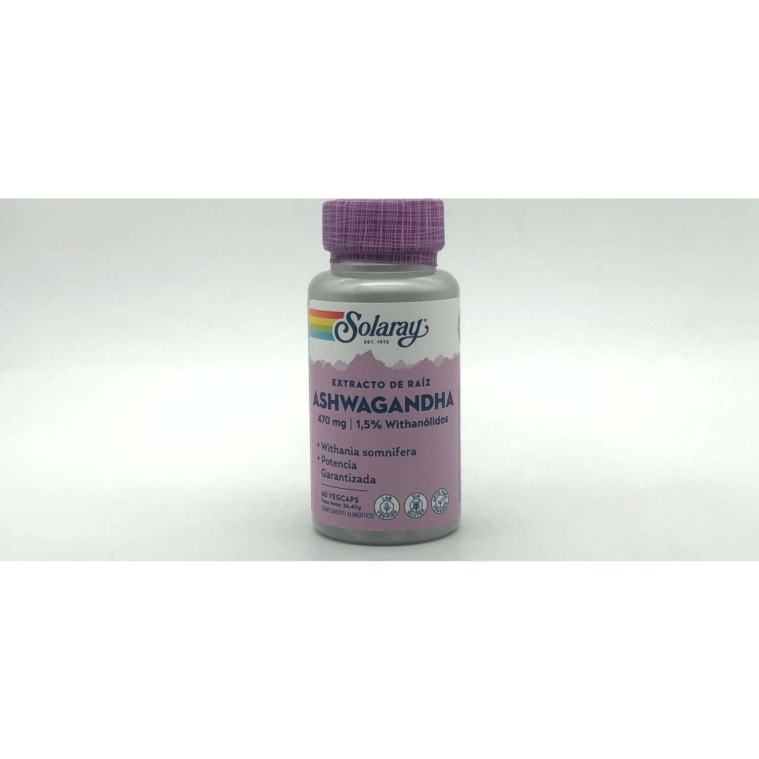 Solaray Extracto de Raíz Ashwagandha 470mg 60caps