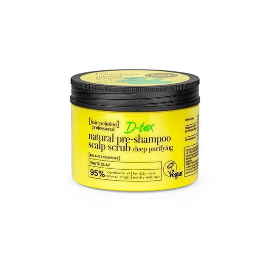 Natura Siberica D-tox Exfoliante de Cuero Cabelludo Pre-Champú de Arcilla Blanca 150 ml