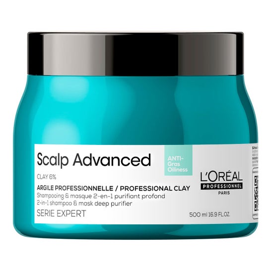 L'Oréal Scalp Advanced Anti-Oiliness 2-in-1 Professional Shampoo & Mask Deep Purifier 500 ml