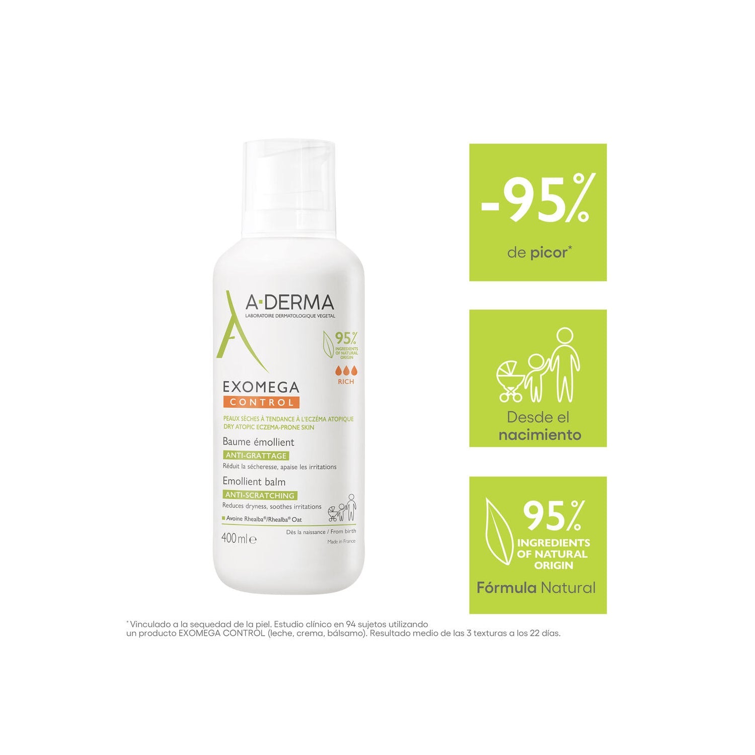 A-Derma Exomega Control Bálsamo Emoliente 400ml