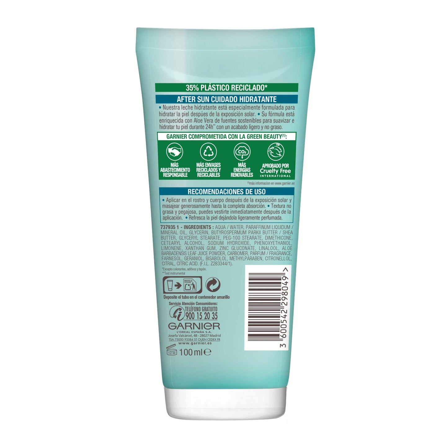 Garnier Delial Aftersun Leche Hidratante Calmante 100ml
