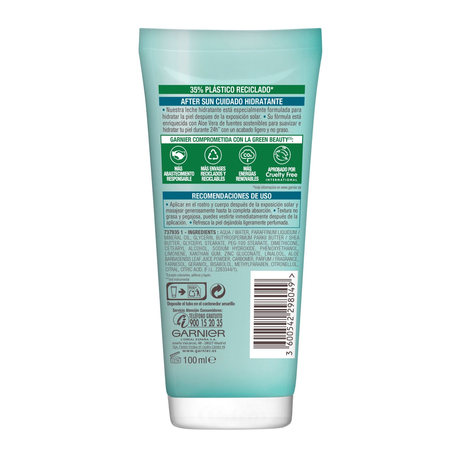 Garnier Delial Aftersun Leche Hidratante Calmante 100ml