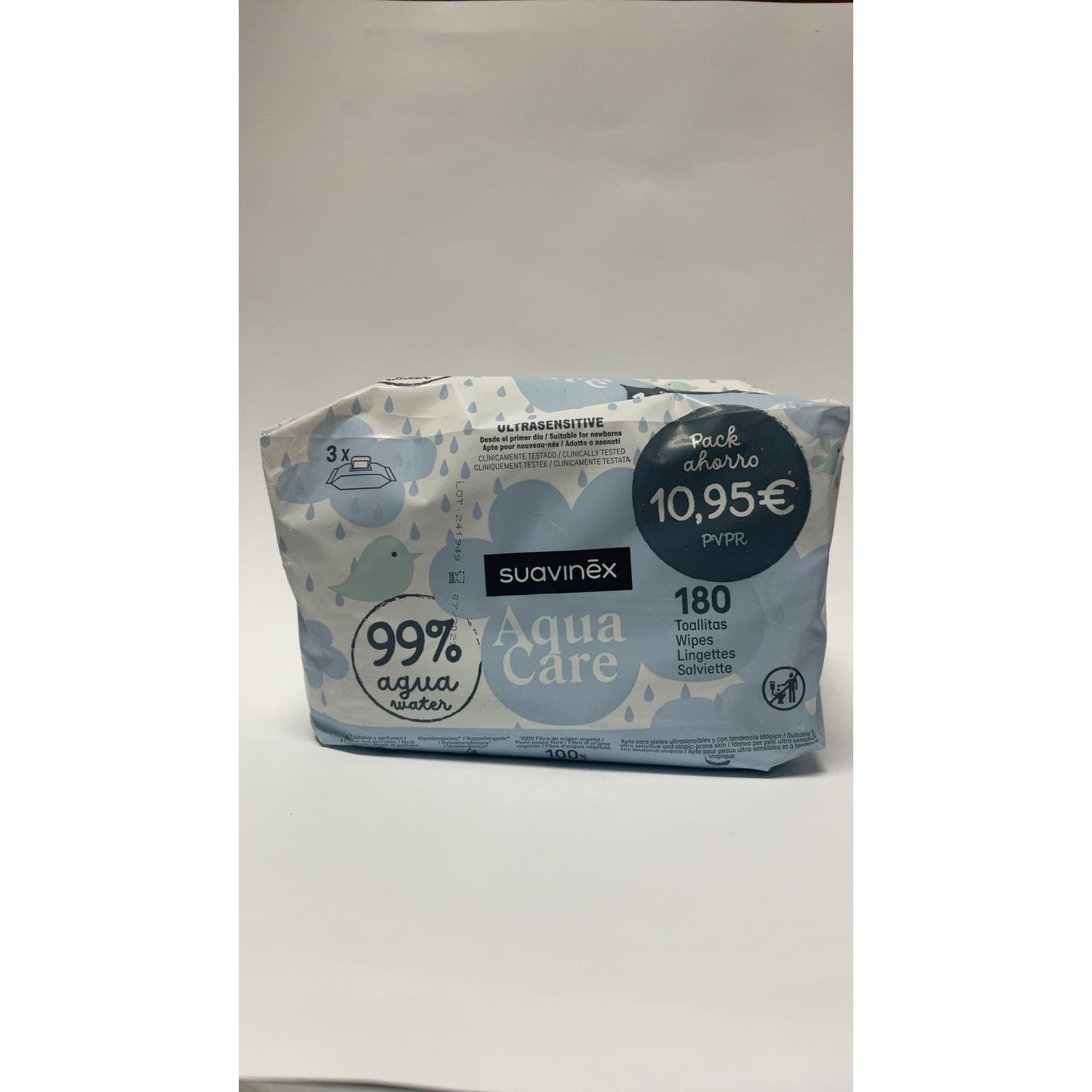 Suavinex Aqua Care Toallitas 3x60uds
