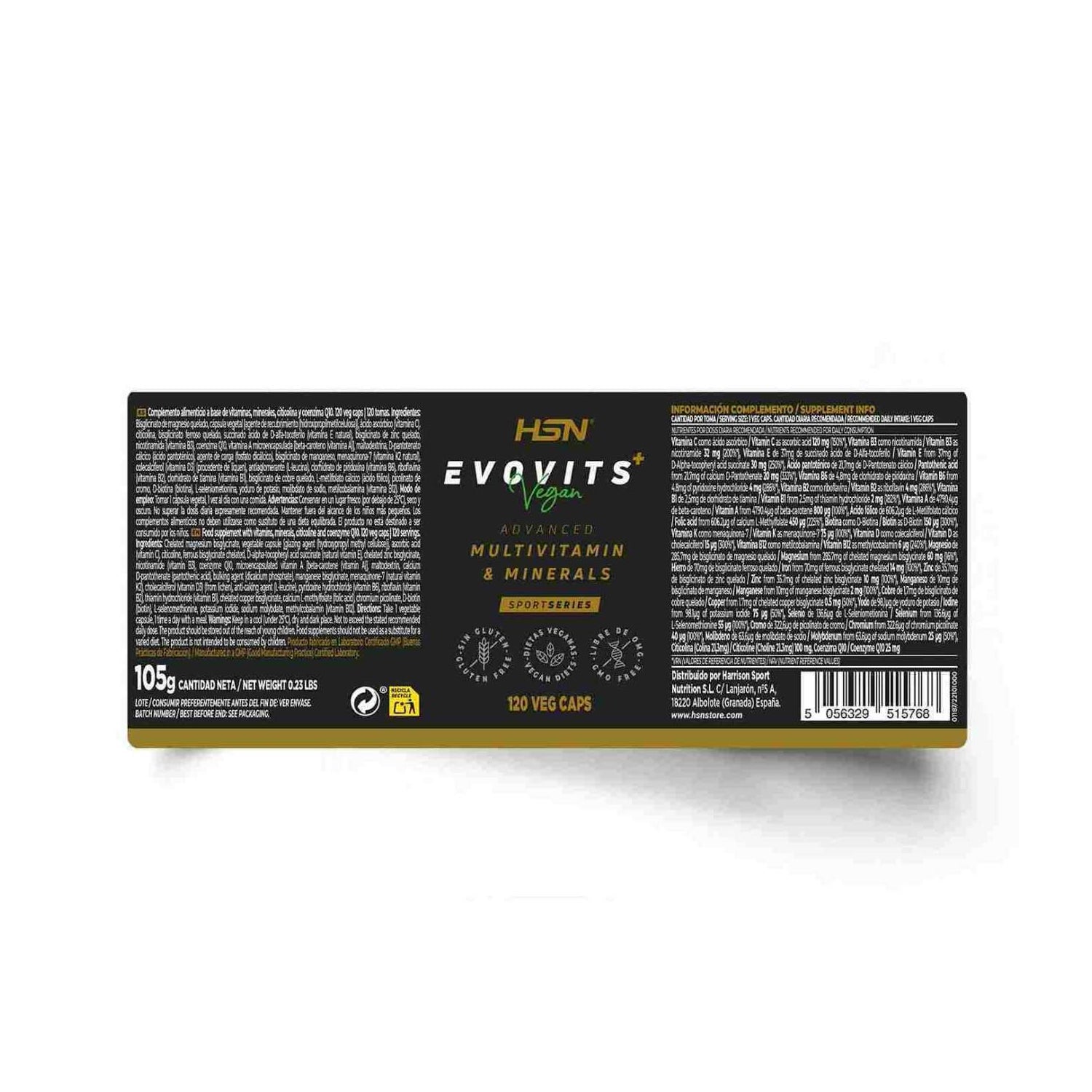 HSN Evovits Plus+ Multivitamínico 120vcaps