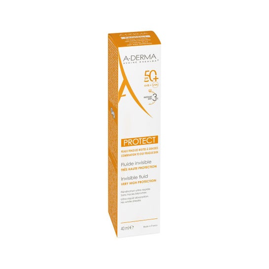A-Derma Protect Fluido Solar Invisible SPF50+ 40ml