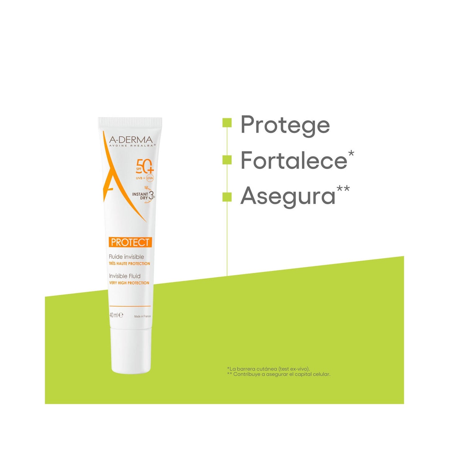 A-Derma Protect Fluido Solar Invisible SPF50+ 40ml