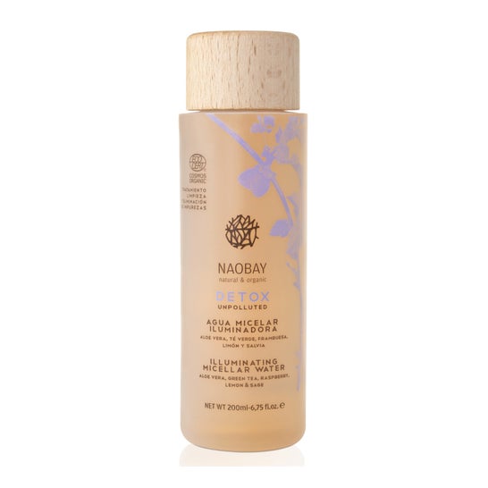 Naobay Detox agua micelar iluminadora 200 ml
