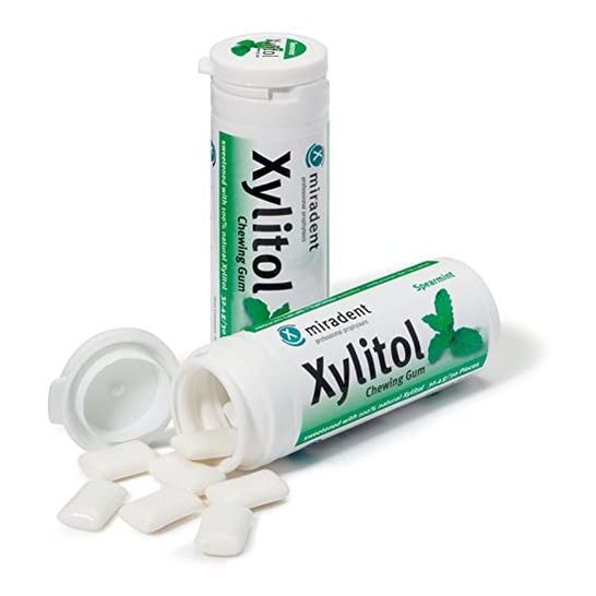 Miradent Gomme Xylitol Menthe Verte 30uds