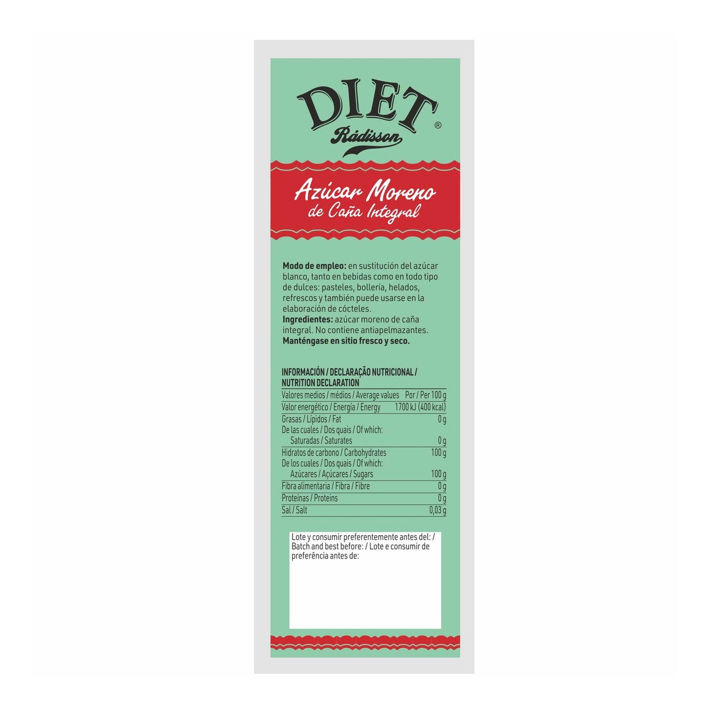 Diet-Radisson Azucar Integal 500g