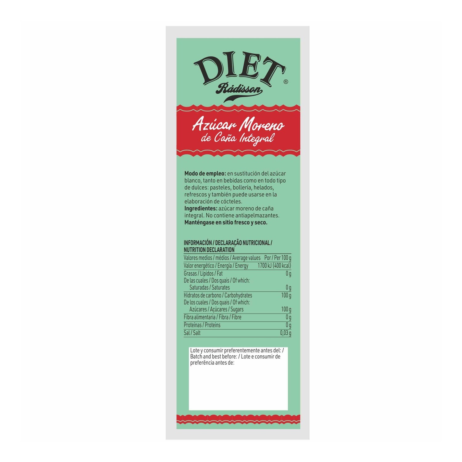 Diet-Radisson Azucar Integal 500g