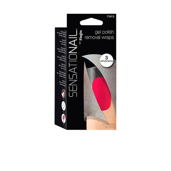 Fing'rs Sensationail Gel Polish Removal Wraps 30 uds