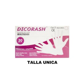 Dicorash Guantes Latex 30uds