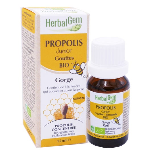 Herbalgem Propóleo Orgánico Junior Large Spectrum Drops 15 ml