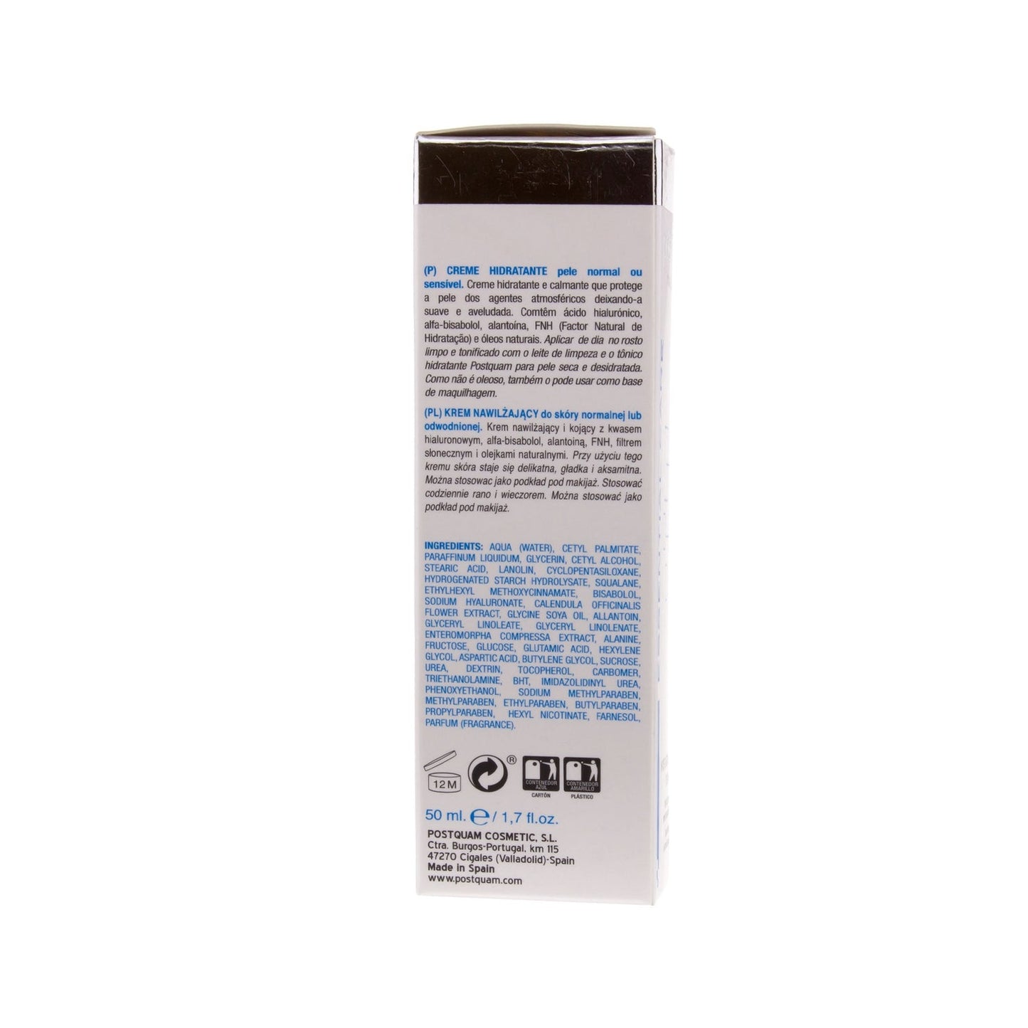 Postquam crema hidratante piel normal o sensible 50ml