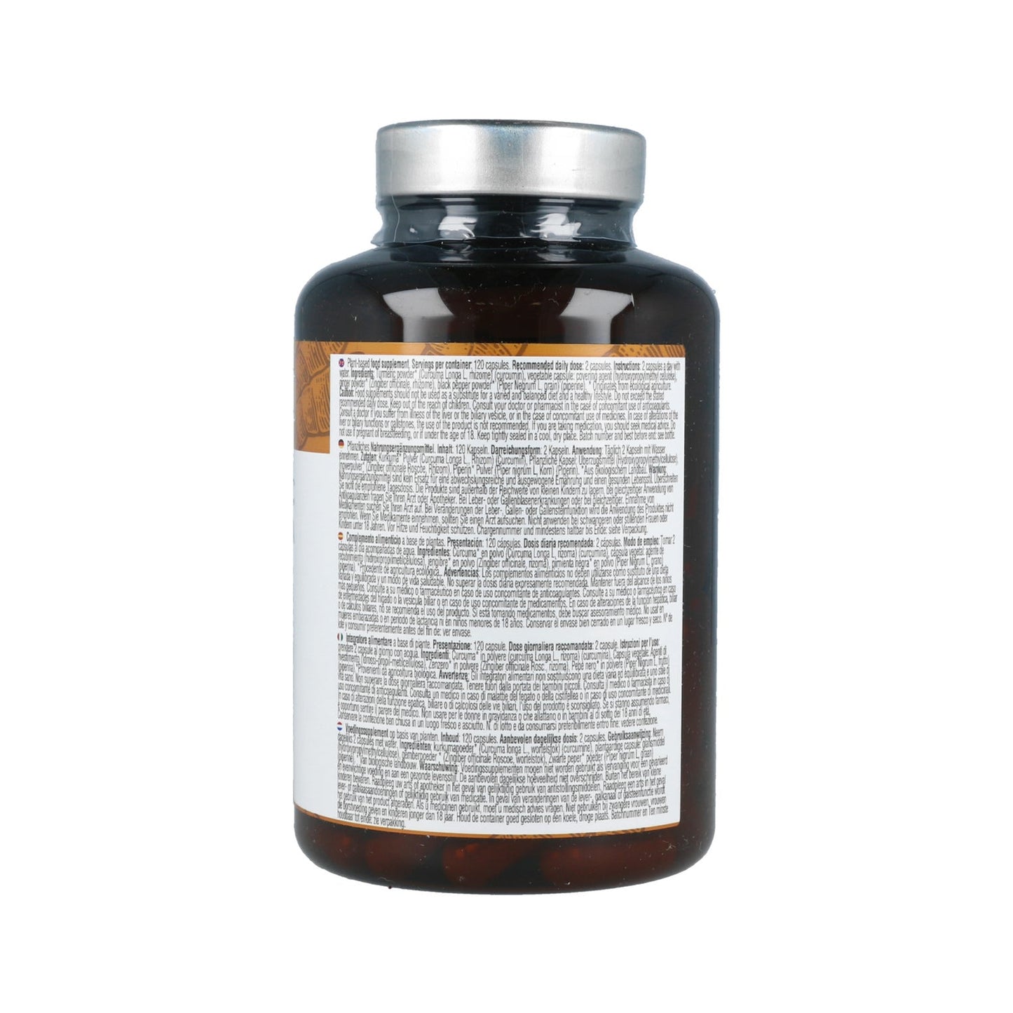Nutralie Cúrcuma Complex + Jengibre + Pimienta Negra 120caps