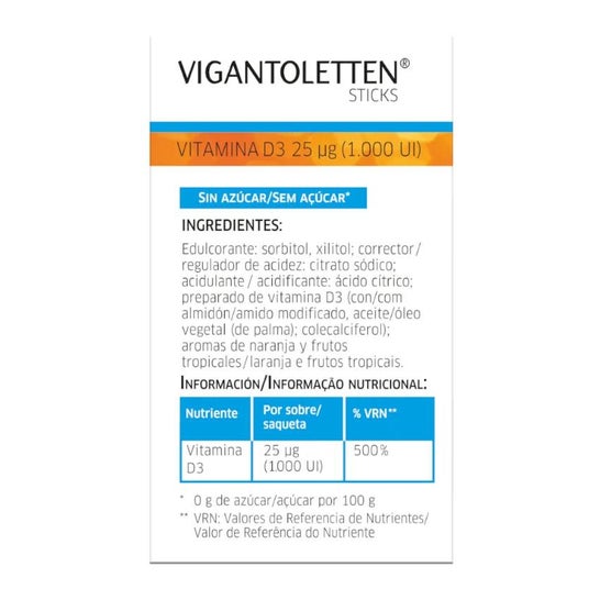 Vigantoletten Vitamina D3 Sticks 30uds