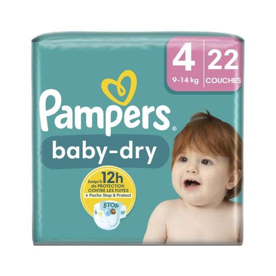 Pampers Baby Dry 12H Pañal Talla 4 Maxi 22uds