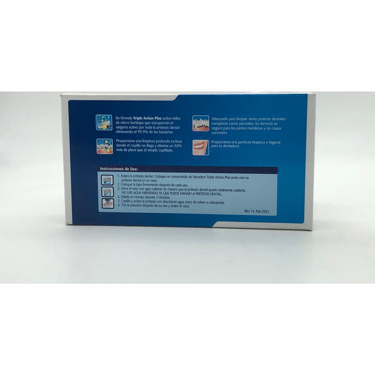 Steradent Limpiador Triple Acción Plus 90comp
