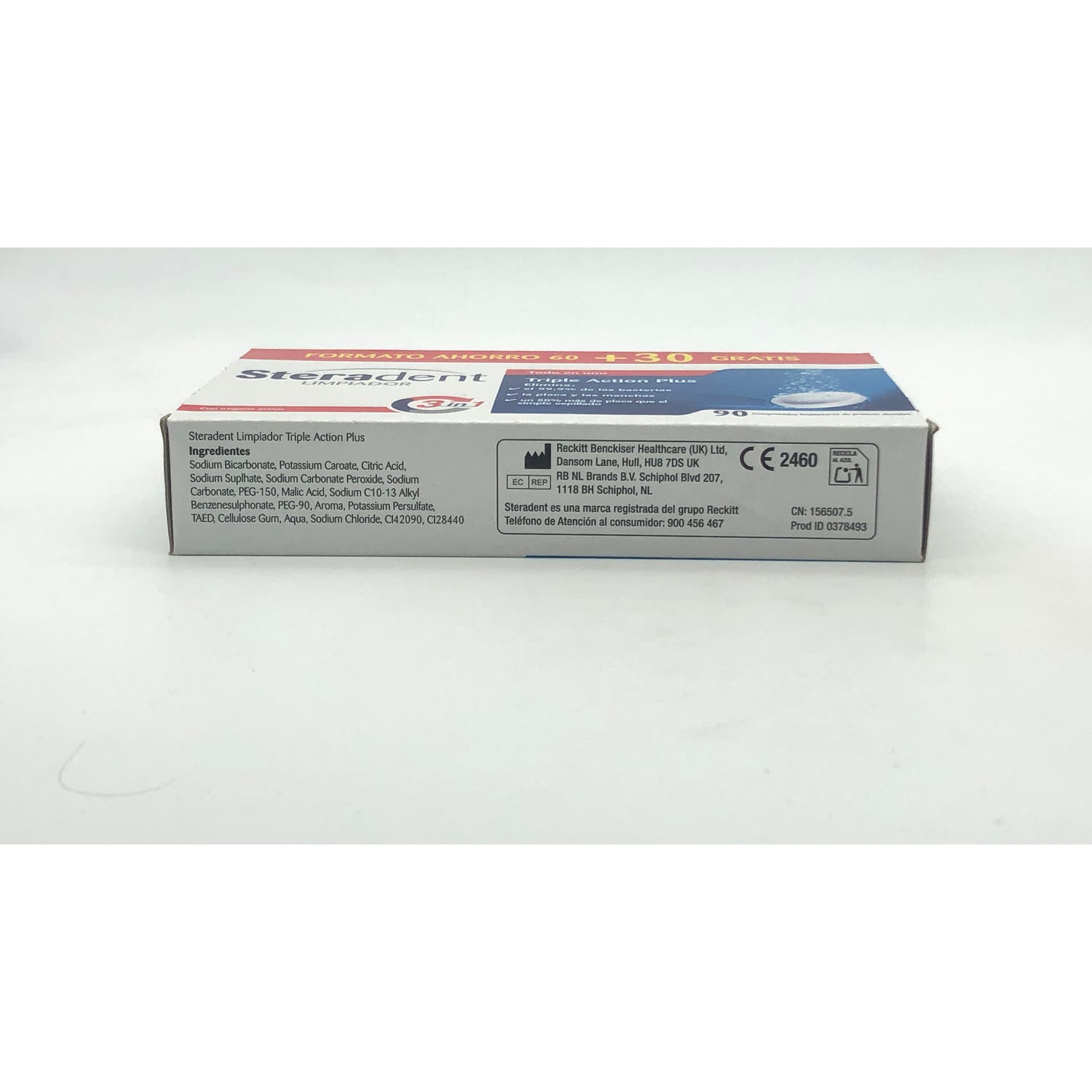 Steradent Limpiador Triple Acción Plus 90comp