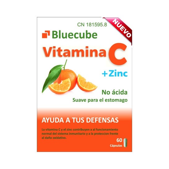 Bluecube Vitamina C + Zinc 60 caps