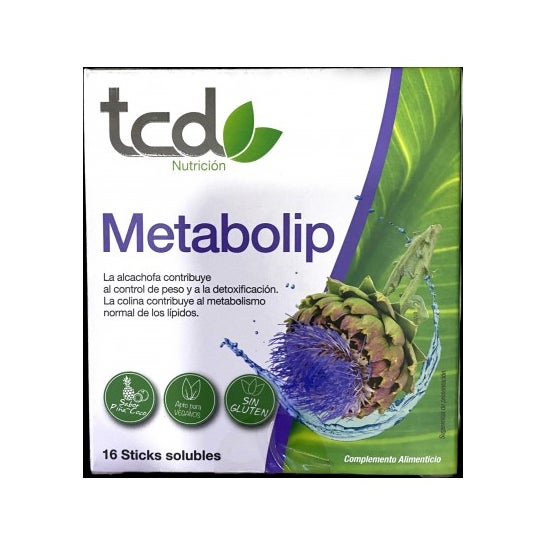 Tcd Nutrición Metabolip Sabor Piña Coco Sticks 16x5g
