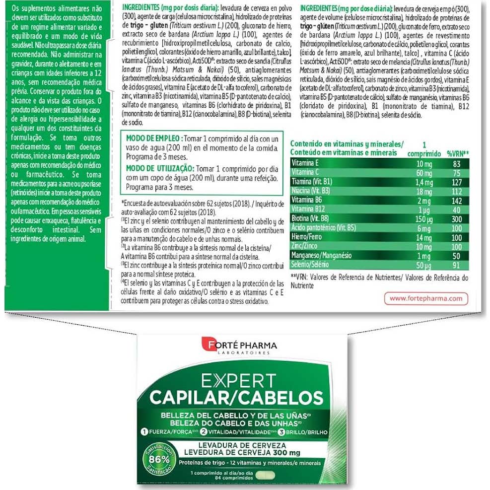 Forté Pharma Expert Capilar 84comp