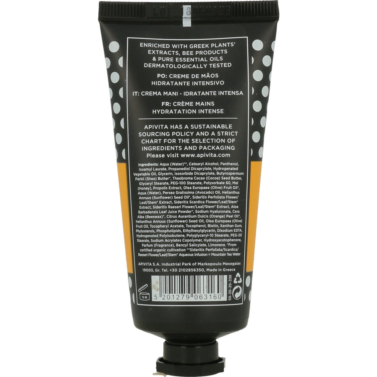 Apivita Crema De Manos Intensiva Miel Y Ácido Hialurónico 50ml