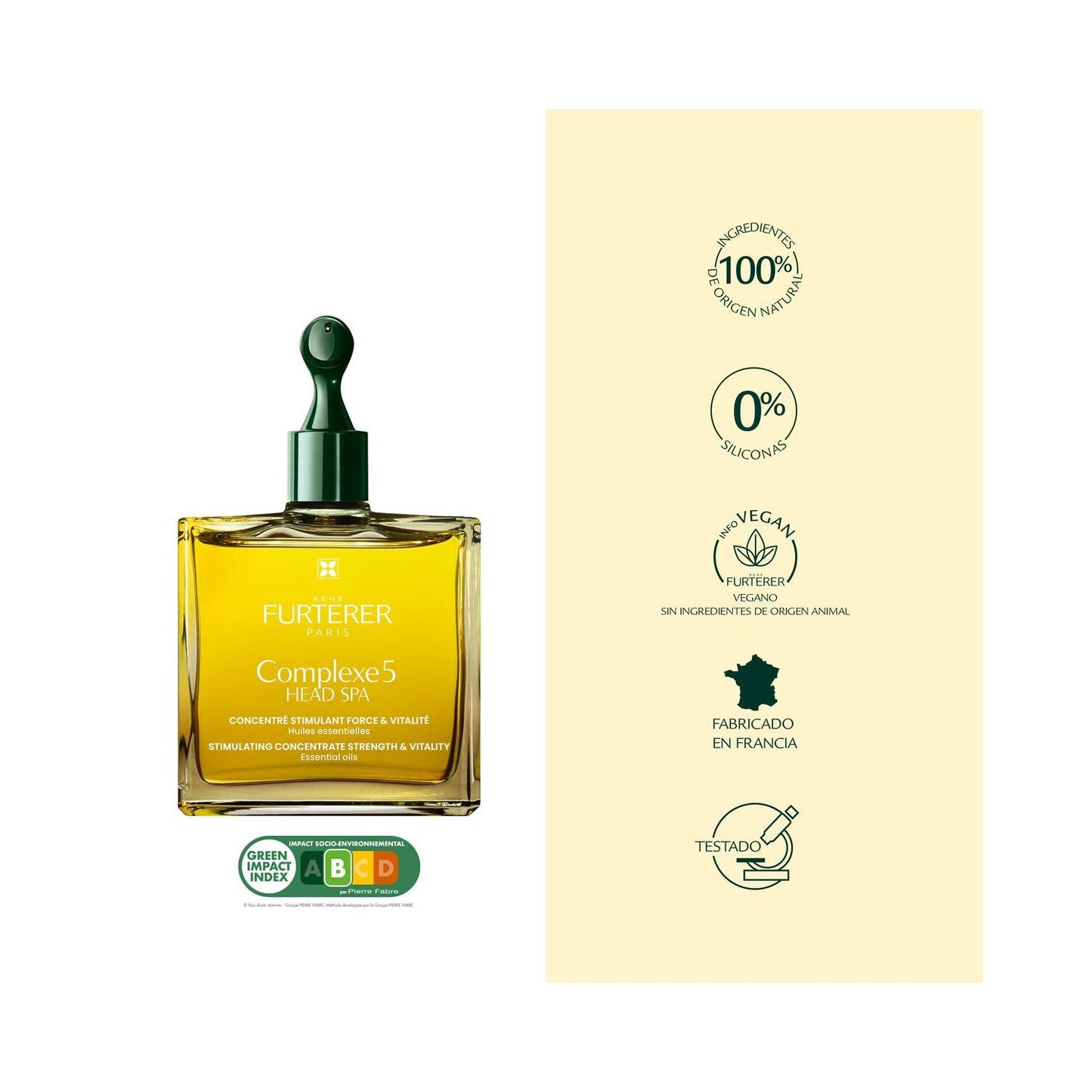 René Furterer Head Spa Complexe 5 Concentrado Vegetal Estimulante Fuerza y Vitalidad 50ml