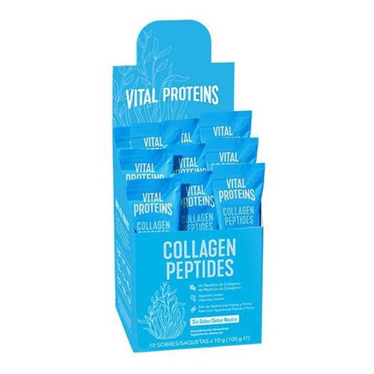 Vital Proteins Collagen Peptides Péptidos de Colágeno Sin Sabor 10 sobres