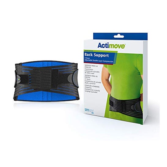 Actimove Faja Sacrolumbar Ajustable 4 Posiciones Negro TM 1ud
