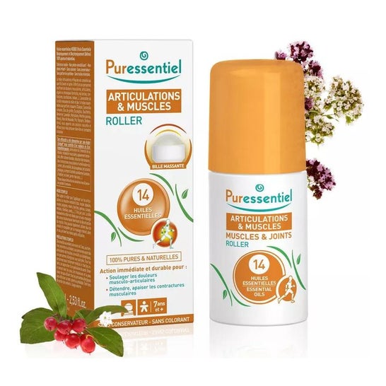 Puressentiel Roller Articulaciones y Músculos 14 Aceites Esenciales 75ml