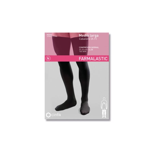Cinfa Media Larga A-G Compresion Preventiva Negro Tl 1 ud