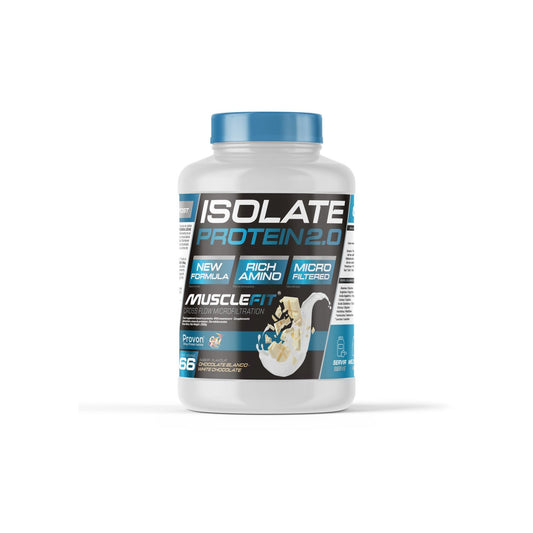 MuscleFit ISOLATE Protein CFM Creación de Músculo Sabor Chocolate Blanco 2kg