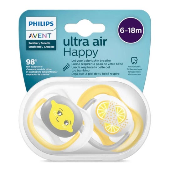 Philips Avent Chupete Ultra Air 6-18M 2uds