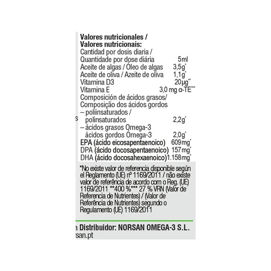 Norsan Omega-3 Vegano 100ml