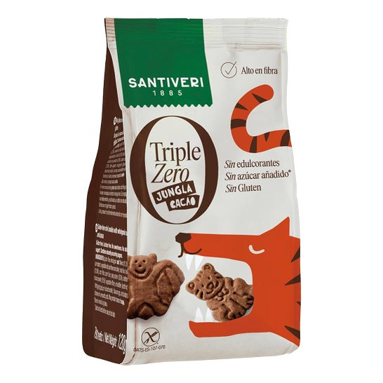 Santiveri Galletas Triple Zero Jungla Cacao 120 gr