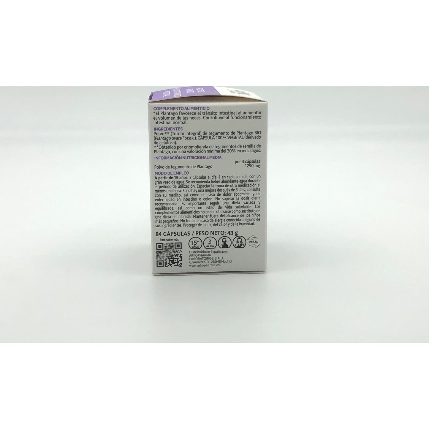 Arkopharma Arkocápsulas Plantago BIO 84caps