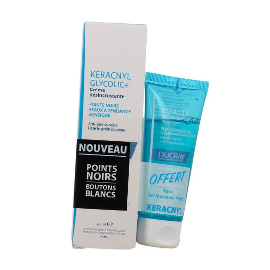 Ducray Keracnyl Glycolic+ 30ml + Gel Limpiador 40ml