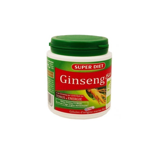 Super Diet Ginseng Panax Ca Meyer Orgánico 150 cápsulas