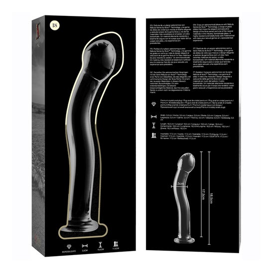 Ibiza Nebula Modelo 18 Dildo Cristal 18,5x3,5cm 1ud