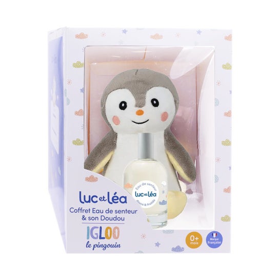 Luc Et Léa Cofre Peluche Pingüino + Eau de Senteur